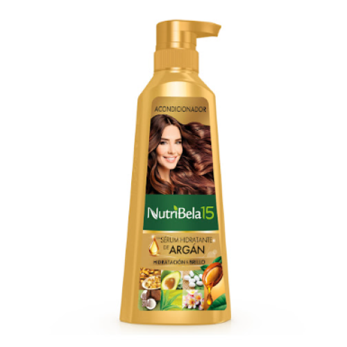 Acondicionador Nutribela 15 Argán Frasco X 370 Ml
