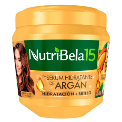 Tratamiento Capilar Nutribela 15 Argán X 450 Ml