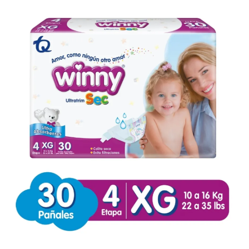Winny Ultra Sec Etapa 4 Paquete 30 Unidades (MAXIMO 3 X CLIENTE)