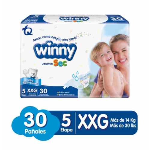 Winny Ultra Sec Etapa 5 Paquete 30 Unidades  (MAXIMO 3 X CLIENTE)