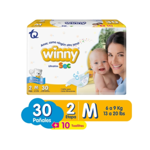 Winny Ultra Sec Etapa 2 Paquete 30und +20 toallitas  (MAXIMO 3 X CLIENTE)