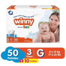 Winny Ultratrim Sec Etapa 3 Paquete X 50 Unidades  (MAXIMO 3 X CLIENTE)