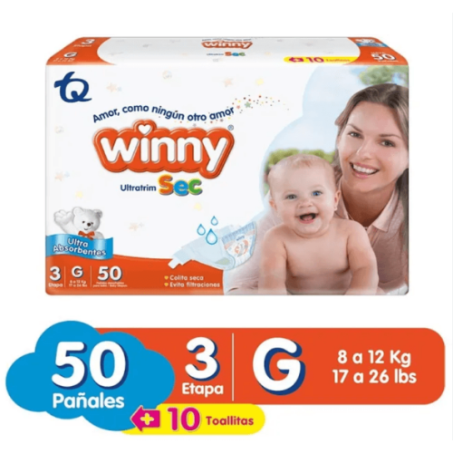 Winny Ultratrim Sec Etapa 3 Paquete X 50 Unidades  (MAXIMO 3 X CLIENTE)