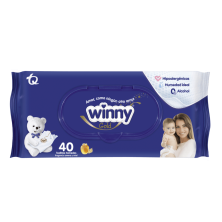 Winny Toallitas Avena y Miel Paquete X 40 Unidades 