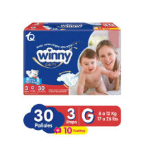 Winny Gold Pañales Etapa 3 Paquete X 30 Unidades  (MAXIMO 3 X CLIENTE)