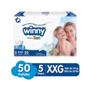 Pañales Winny Ultratrim-sec etapa 5 X 50 Unidades  (MAXIMO 3 X CLIENTE)