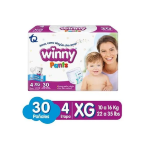 Winny Pants Pañales Etapa 4 Paquete X 30 Unidades  (MAXIMO 3 X CLIENTE)