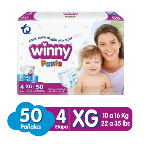 Pañales Winny Pants Etapa 4 X 50 Unidades (MAXIMO 3 X CLIENTE) Pañales Winny Pants Etapa 4 X 50 Unidades (MAXIMO 3 X CLIENTE)