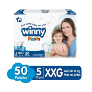 Winny Pants Pañales Etapa 5 Paquete X 50 Unidades  (MAXIMO 3 X CLIENTE)