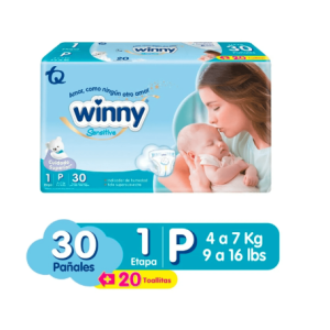 Pañales Winny sensitive etapa 1 Paquete X 30 Unidades  (MAXIMO 3 X CLIENTE)