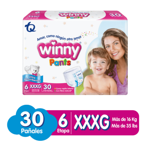 Pañales Winny pants Etapa 6 X 30 Unidades  (MAXIMO 3 X CLIENTE)