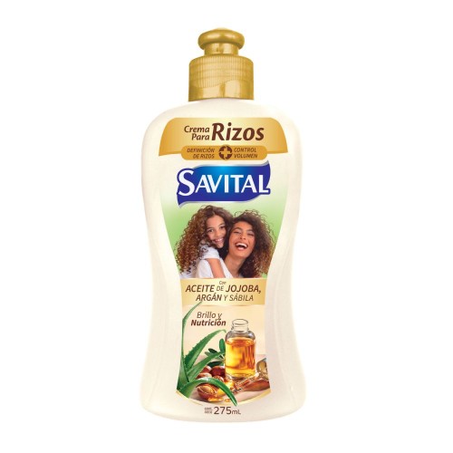 Savital Crema Para Peinar Nutrición Y Brillo Con Aceite De Jojoba X 275ml