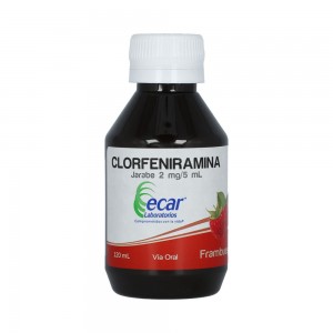 Clorfeniramina Jarabe 2 Mg/ 5 Ml Frasco X 120 Ml 