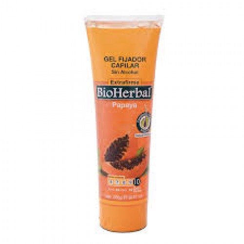 Gel Fijador capilar extra firme Bio-herbal Papaya Tubo X 250 Gramos 