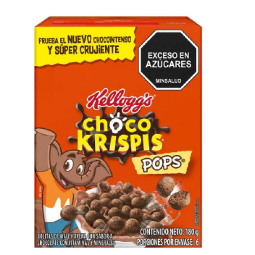 Choco-krispis pops bolitas de maíz caja x 180 gr 