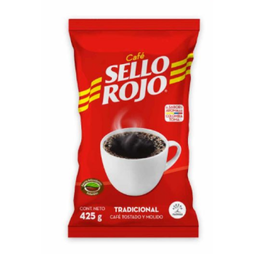 Café Sello rojo Tradicional Bolsa X 425 Gramos