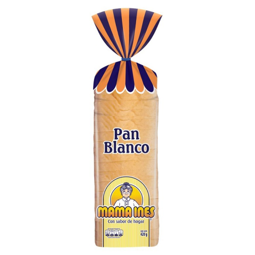 Pan Blanco Mama Inés Paquete X 420 Gramos 