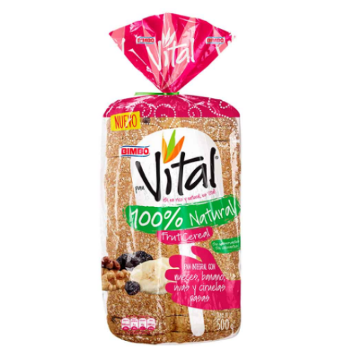 pan fruticereal bimbo x 500 gr