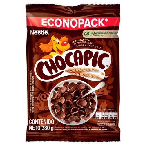 Chocapic Econopack cereal sabor a chocolate Bolsa X 380 Gramos 