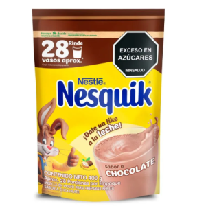 Nesquik sabor Chocolate Bolsa X 400 Gramos 