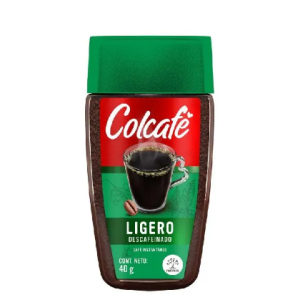 colcafé café ligero descafeinado x 40 gr
