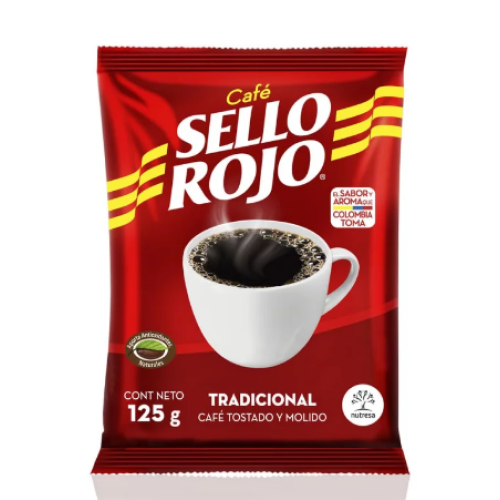 sello rojo café tradicional Paquete x 125 gr