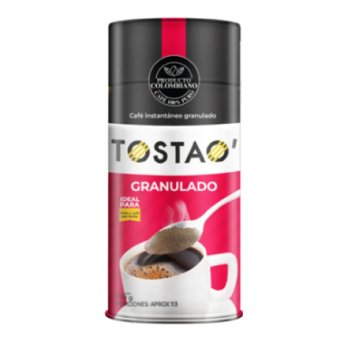 Tostao granulado Café instantáneo Frasco x 170 gr