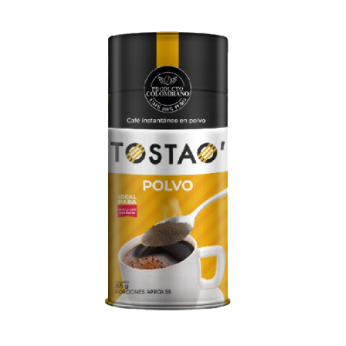Tostao café instantáneo en polvo Frasco x 85 gr 