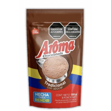 Aroma Chocolatada Tradicional Con Azúcar Con Cacao En Polvo Natural Bolsa X 120 Gramos