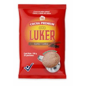 Cocoa premium Luker clavos y canela Bolsa X 100 Gramos