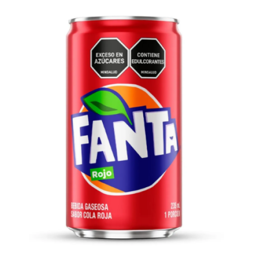 fanta rojo lata x 235 ml
