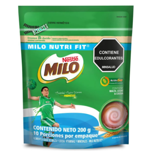 Milo Nutri fit Bolsa X 200 Gramos 