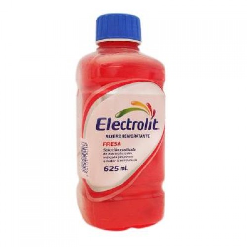 Suero rehidratante Electrolit fresa Botella X 625 Ml