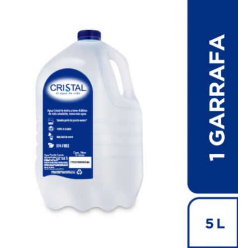 Agua Cristal Garrafa X 5 Litros 