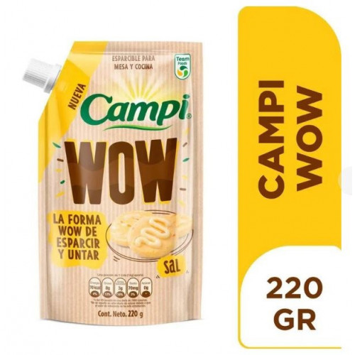 Margarina Campi WOW Esparcible con Sal Doy Pack X 220 Gramos