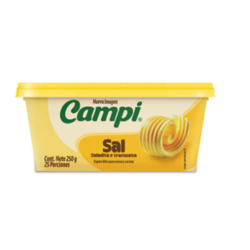 campi margarina con sal x 250 gr