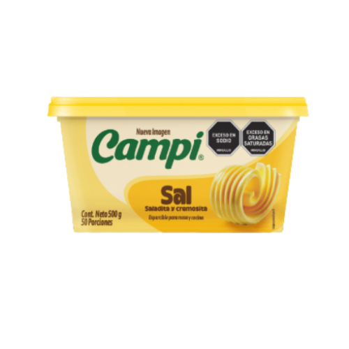 campi margarina con sal x 500 gr