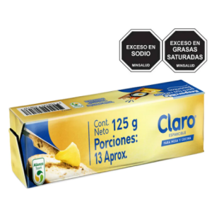 margarina claro esparcible x 125 gr