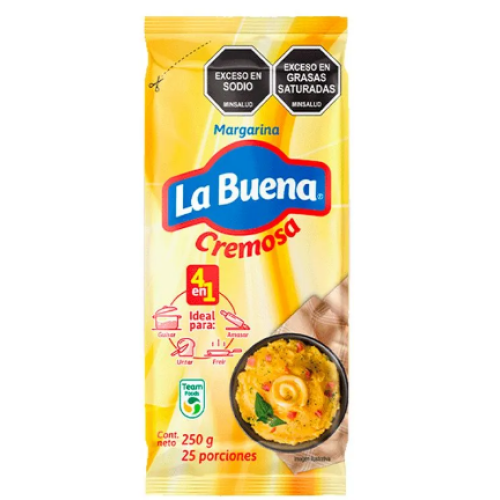 margarina la buena bolsa x 250 gr