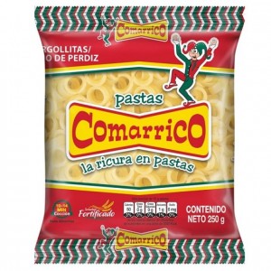 Pastas Comarrico Argollitas Paquete X 250 Gramos 