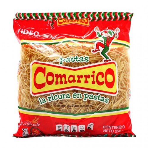 Pastas Comarrico Fideo Paquete X 250 Gramos 