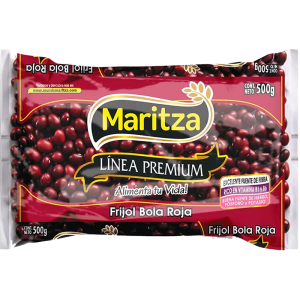 Frijol bola roja Maritza línea premium Bolsa X 454 gramos 