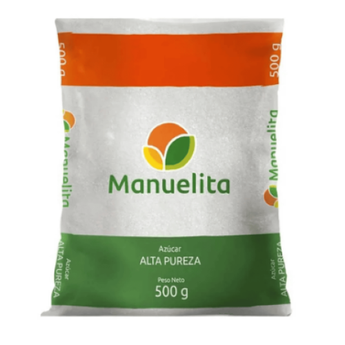 azucar manuelita blanca x 500 gr