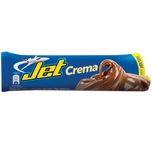 Jet Crema con sabor a chocolate Paquete X 18 Gramos 