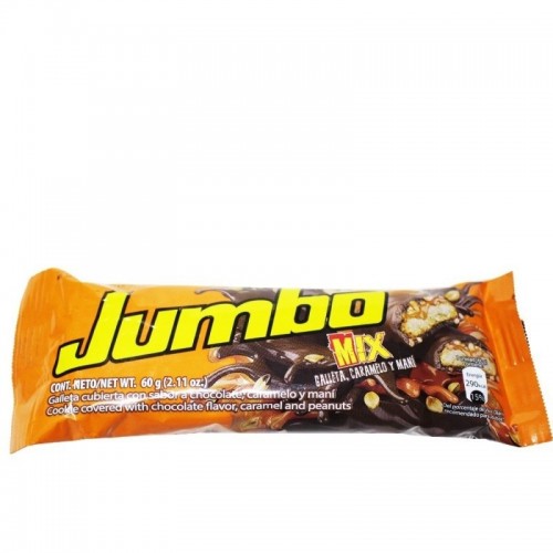 Chocolatina Jumbo mix Barra 60 gramos