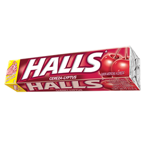 Halls cherry lyptus Barra X 9 unidades 