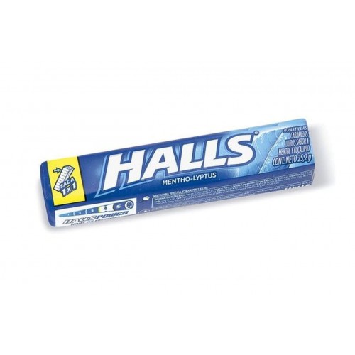 Halls mentho lyptus Barra X 9 unidades 
