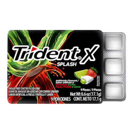 Trident Splash Fresa Limón X 9 Unidades