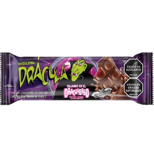 dracula chocolatina barra x 42 gr
