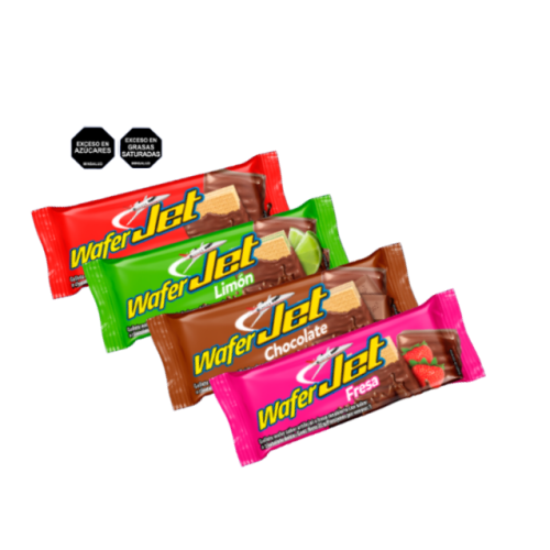 wafer jet chocolatina surtida x 22 gr